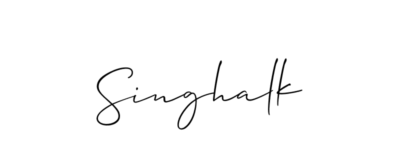 You can use this online signature creator to create a handwritten signature for the name Singhalk. This is the best online autograph maker. Singhalk signature style 2 images and pictures png