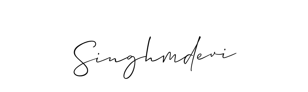 How to make Singhmdevi signature? Allison_Script is a professional autograph style. Create handwritten signature for Singhmdevi name. Singhmdevi signature style 2 images and pictures png