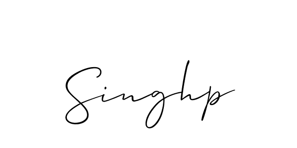 You should practise on your own different ways (Allison_Script) to write your name (Singhp) in signature. don't let someone else do it for you. Singhp signature style 2 images and pictures png