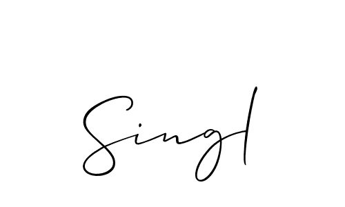 It looks lik you need a new signature style for name Singl. Design unique handwritten (Allison_Script) signature with our free signature maker in just a few clicks. Singl signature style 2 images and pictures png