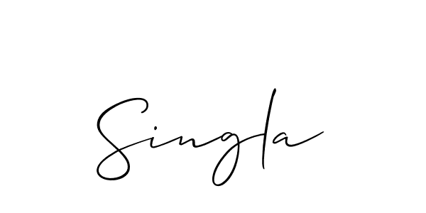 Singla stylish signature style. Best Handwritten Sign (Allison_Script) for my name. Handwritten Signature Collection Ideas for my name Singla. Singla signature style 2 images and pictures png