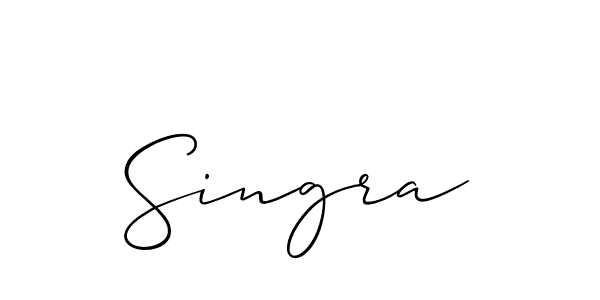 It looks lik you need a new signature style for name Singra. Design unique handwritten (Allison_Script) signature with our free signature maker in just a few clicks. Singra signature style 2 images and pictures png
