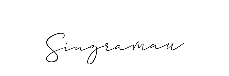 Make a beautiful signature design for name Singramau. Use this online signature maker to create a handwritten signature for free. Singramau signature style 2 images and pictures png