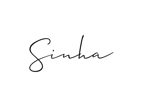 You should practise on your own different ways (Allison_Script) to write your name (Sinha) in signature. don't let someone else do it for you. Sinha signature style 2 images and pictures png