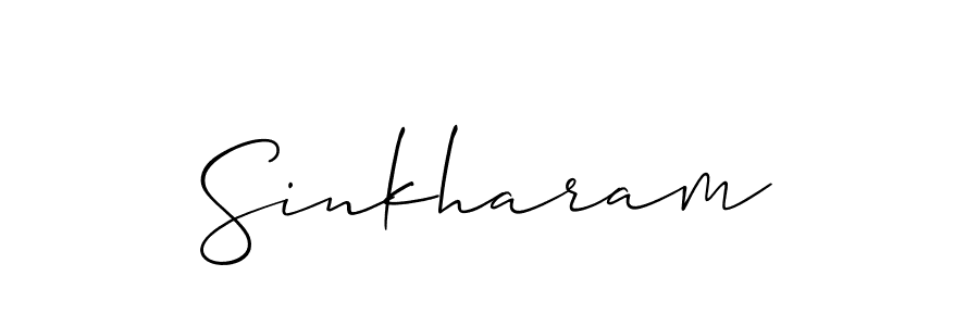 Also we have Sinkharam name is the best signature style. Create professional handwritten signature collection using Allison_Script autograph style. Sinkharam signature style 2 images and pictures png