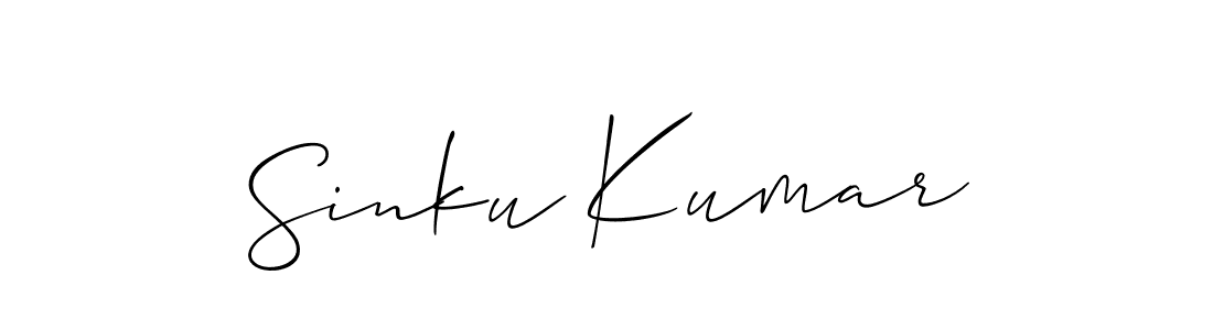 Once you've used our free online signature maker to create your best signature Allison_Script style, it's time to enjoy all of the benefits that Sinku Kumar name signing documents. Sinku Kumar signature style 2 images and pictures png