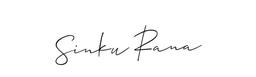 Also we have Sinku Rana name is the best signature style. Create professional handwritten signature collection using Allison_Script autograph style. Sinku Rana signature style 2 images and pictures png