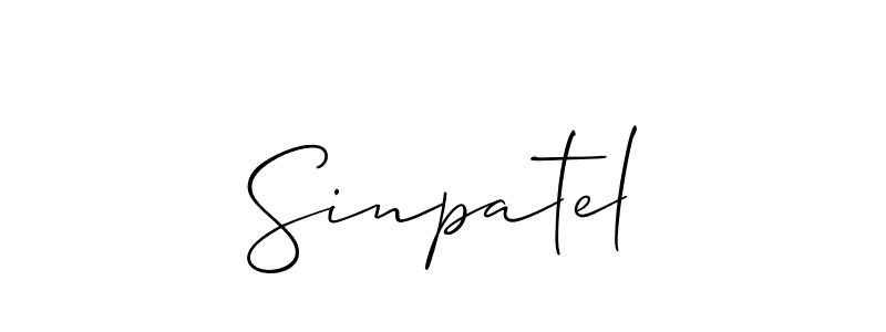 It looks lik you need a new signature style for name Sinpatel. Design unique handwritten (Allison_Script) signature with our free signature maker in just a few clicks. Sinpatel signature style 2 images and pictures png