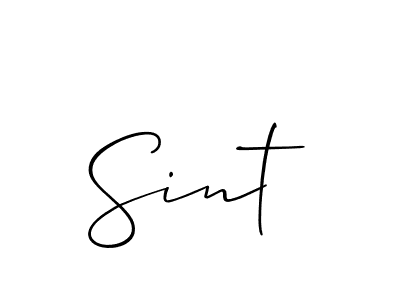 Also we have Sint name is the best signature style. Create professional handwritten signature collection using Allison_Script autograph style. Sint signature style 2 images and pictures png