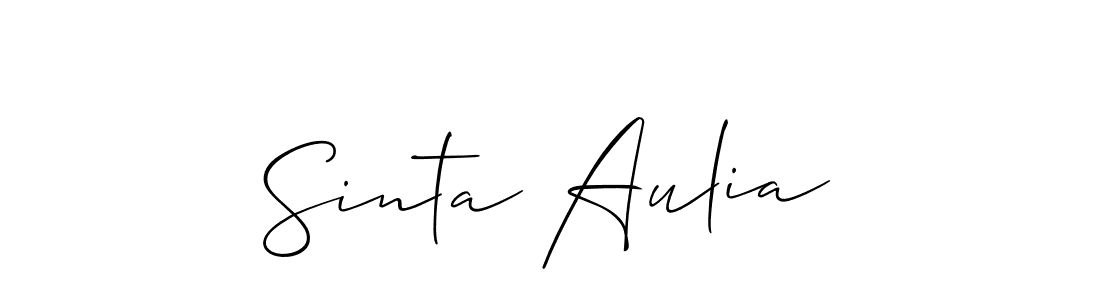 Best and Professional Signature Style for Sinta Aulia. Allison_Script Best Signature Style Collection. Sinta Aulia signature style 2 images and pictures png