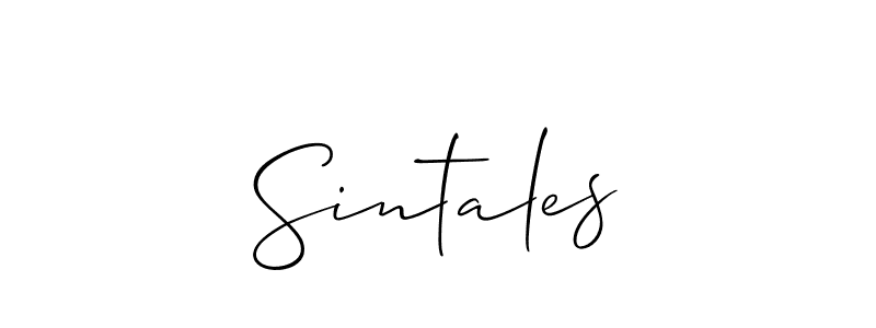 Make a beautiful signature design for name Sintales. Use this online signature maker to create a handwritten signature for free. Sintales signature style 2 images and pictures png