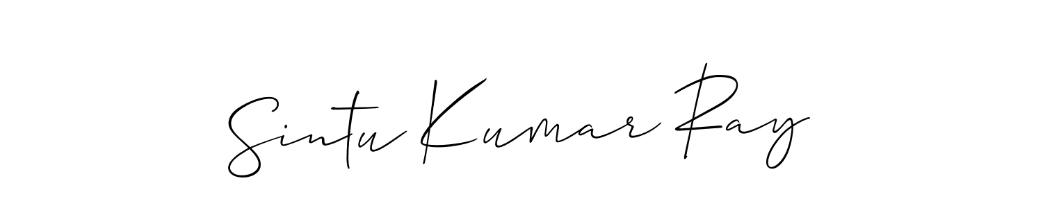 Sintu Kumar Ray stylish signature style. Best Handwritten Sign (Allison_Script) for my name. Handwritten Signature Collection Ideas for my name Sintu Kumar Ray. Sintu Kumar Ray signature style 2 images and pictures png