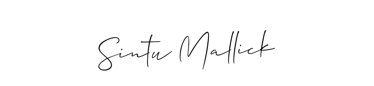 It looks lik you need a new signature style for name Sintu Mallick. Design unique handwritten (Allison_Script) signature with our free signature maker in just a few clicks. Sintu Mallick signature style 2 images and pictures png