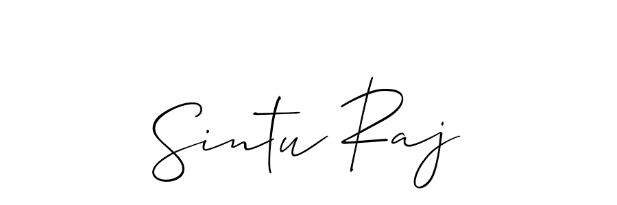 How to make Sintu Raj name signature. Use Allison_Script style for creating short signs online. This is the latest handwritten sign. Sintu Raj signature style 2 images and pictures png