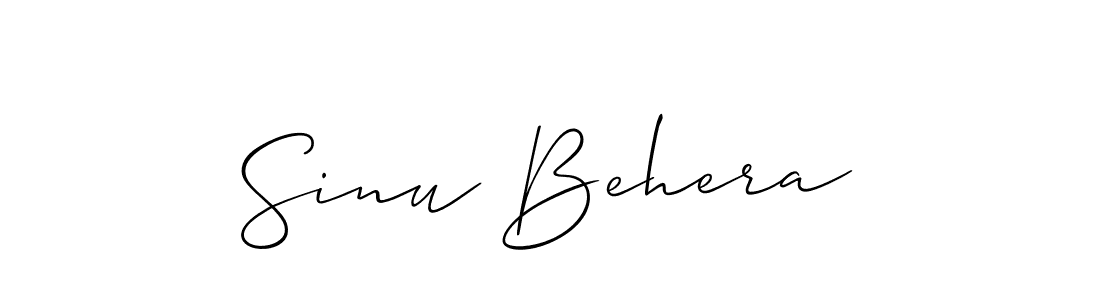 Similarly Allison_Script is the best handwritten signature design. Signature creator online .You can use it as an online autograph creator for name Sinu Behera. Sinu Behera signature style 2 images and pictures png