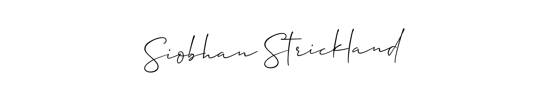 How to make Siobhan Strickland name signature. Use Allison_Script style for creating short signs online. This is the latest handwritten sign. Siobhan Strickland signature style 2 images and pictures png