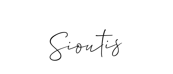 Allison_Script is a professional signature style that is perfect for those who want to add a touch of class to their signature. It is also a great choice for those who want to make their signature more unique. Get Sioutis name to fancy signature for free. Sioutis signature style 2 images and pictures png