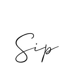 How to Draw Sip signature style? Allison_Script is a latest design signature styles for name Sip. Sip signature style 2 images and pictures png