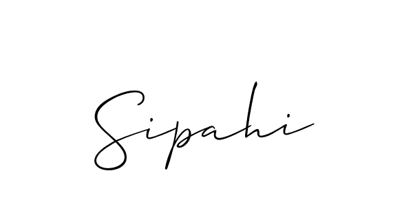 How to make Sipahi signature? Allison_Script is a professional autograph style. Create handwritten signature for Sipahi name. Sipahi signature style 2 images and pictures png