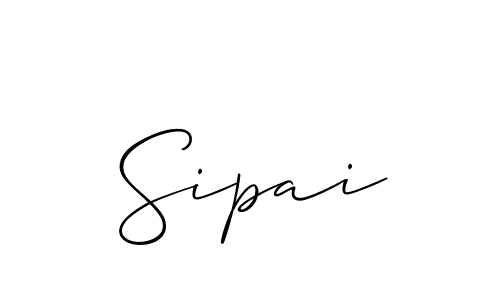 How to make Sipai name signature. Use Allison_Script style for creating short signs online. This is the latest handwritten sign. Sipai signature style 2 images and pictures png