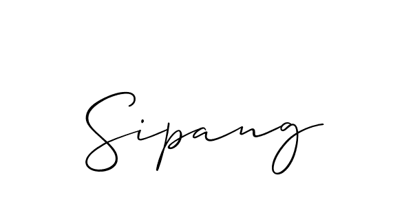 Sipang stylish signature style. Best Handwritten Sign (Allison_Script) for my name. Handwritten Signature Collection Ideas for my name Sipang. Sipang signature style 2 images and pictures png