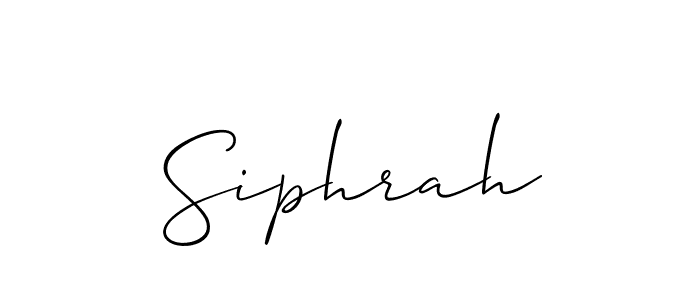 Siphrah stylish signature style. Best Handwritten Sign (Allison_Script) for my name. Handwritten Signature Collection Ideas for my name Siphrah. Siphrah signature style 2 images and pictures png