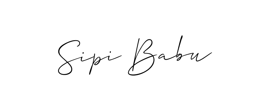 Best and Professional Signature Style for Sipi Babu. Allison_Script Best Signature Style Collection. Sipi Babu signature style 2 images and pictures png