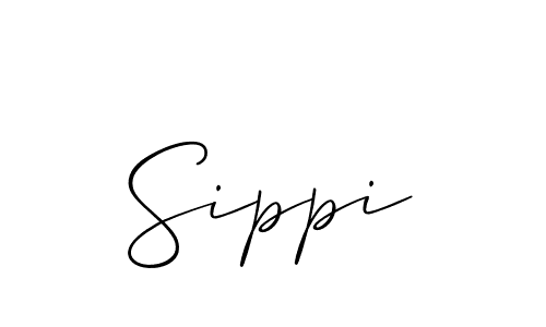 Also You can easily find your signature by using the search form. We will create Sippi name handwritten signature images for you free of cost using Allison_Script sign style. Sippi signature style 2 images and pictures png