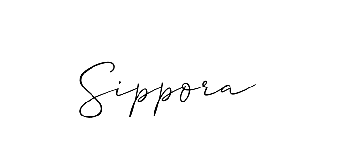 Allison_Script is a professional signature style that is perfect for those who want to add a touch of class to their signature. It is also a great choice for those who want to make their signature more unique. Get Sippora name to fancy signature for free. Sippora signature style 2 images and pictures png