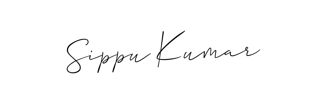 Design your own signature with our free online signature maker. With this signature software, you can create a handwritten (Allison_Script) signature for name Sippu Kumar. Sippu Kumar signature style 2 images and pictures png