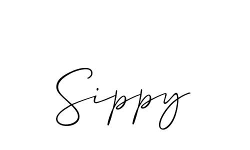 Use a signature maker to create a handwritten signature online. With this signature software, you can design (Allison_Script) your own signature for name Sippy. Sippy signature style 2 images and pictures png