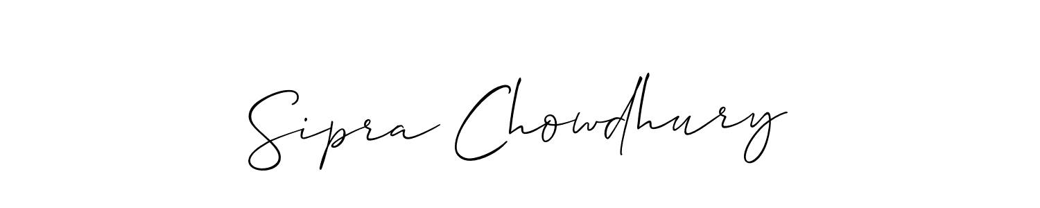 It looks lik you need a new signature style for name Sipra Chowdhury. Design unique handwritten (Allison_Script) signature with our free signature maker in just a few clicks. Sipra Chowdhury signature style 2 images and pictures png