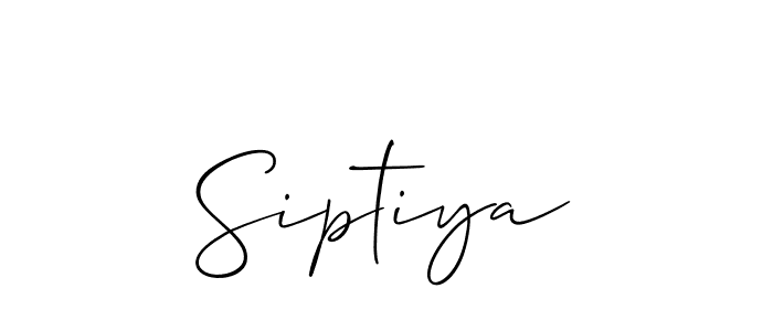 How to Draw Siptiya signature style? Allison_Script is a latest design signature styles for name Siptiya. Siptiya signature style 2 images and pictures png