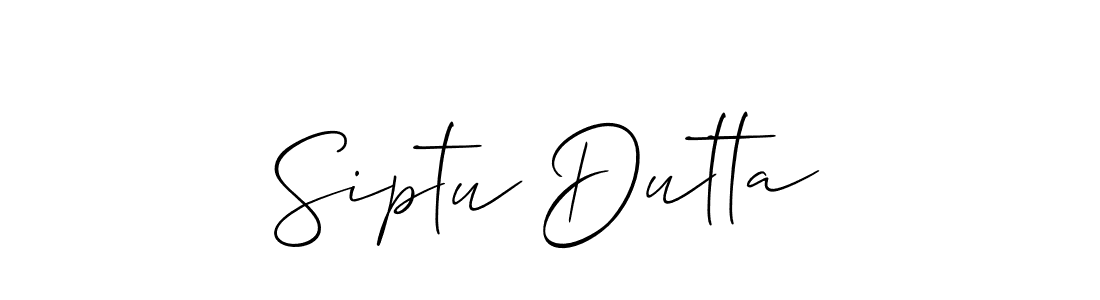You should practise on your own different ways (Allison_Script) to write your name (Siptu Dutta) in signature. don't let someone else do it for you. Siptu Dutta signature style 2 images and pictures png
