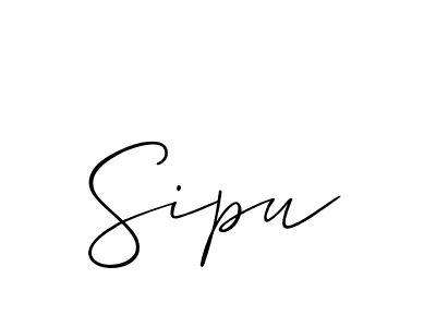 Also we have Sipu name is the best signature style. Create professional handwritten signature collection using Allison_Script autograph style. Sipu signature style 2 images and pictures png