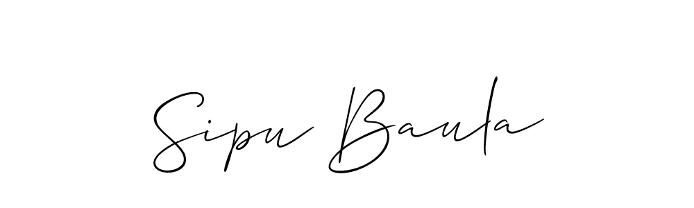 This is the best signature style for the Sipu Baula name. Also you like these signature font (Allison_Script). Mix name signature. Sipu Baula signature style 2 images and pictures png