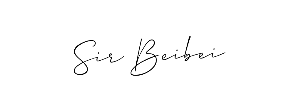 Design your own signature with our free online signature maker. With this signature software, you can create a handwritten (Allison_Script) signature for name Sir Beibei. Sir Beibei signature style 2 images and pictures png