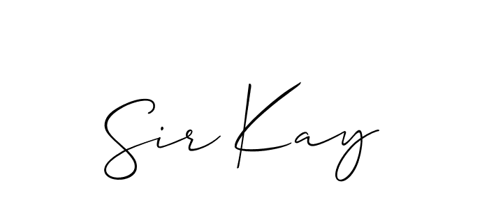 Best and Professional Signature Style for Sir Kay. Allison_Script Best Signature Style Collection. Sir Kay signature style 2 images and pictures png