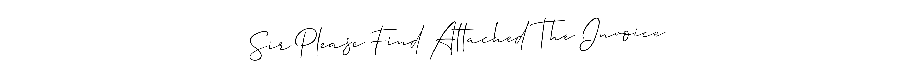 This is the best signature style for the Sir Please Find Attached The Invoice name. Also you like these signature font (Allison_Script). Mix name signature. Sir Please Find Attached The Invoice signature style 2 images and pictures png