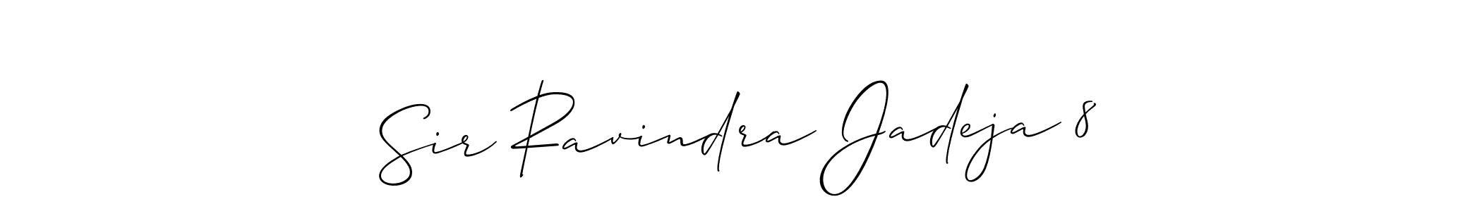 It looks lik you need a new signature style for name Sir Ravindra Jadeja 8. Design unique handwritten (Allison_Script) signature with our free signature maker in just a few clicks. Sir Ravindra Jadeja 8 signature style 2 images and pictures png