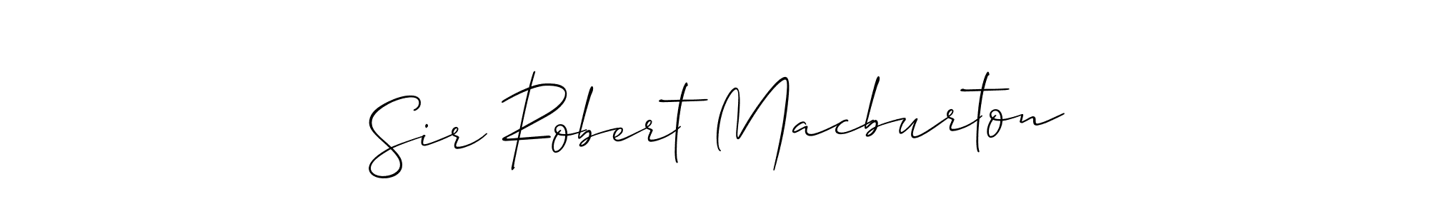 Make a beautiful signature design for name Sir Robert Macburton. Use this online signature maker to create a handwritten signature for free. Sir Robert Macburton signature style 2 images and pictures png