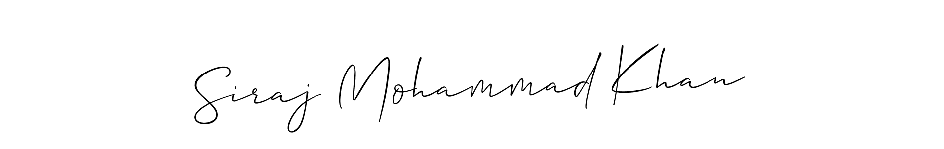 How to Draw Siraj Mohammad Khan signature style? Allison_Script is a latest design signature styles for name Siraj Mohammad Khan. Siraj Mohammad Khan signature style 2 images and pictures png