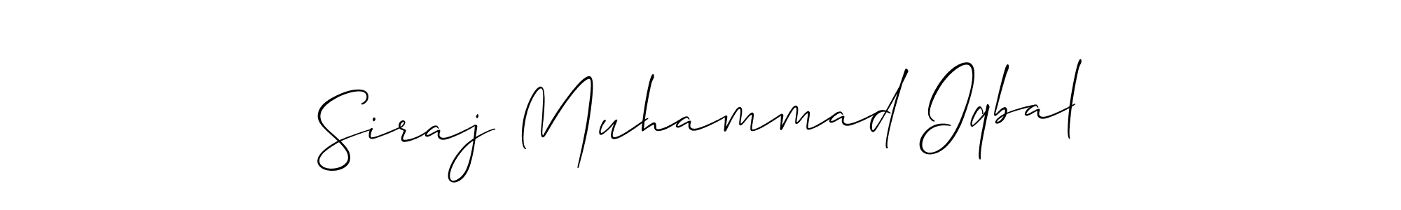 You can use this online signature creator to create a handwritten signature for the name Siraj Muhammad Iqbal. This is the best online autograph maker. Siraj Muhammad Iqbal signature style 2 images and pictures png