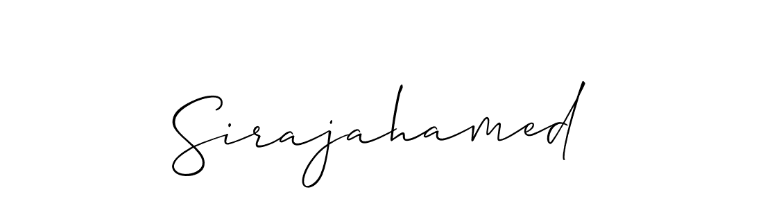 How to Draw Sirajahamed signature style? Allison_Script is a latest design signature styles for name Sirajahamed. Sirajahamed signature style 2 images and pictures png