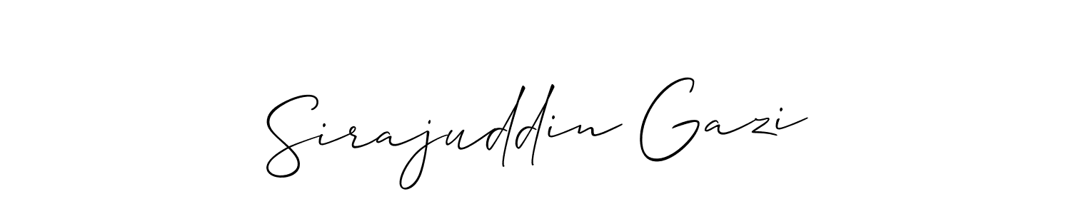 Once you've used our free online signature maker to create your best signature Allison_Script style, it's time to enjoy all of the benefits that Sirajuddin Gazi name signing documents. Sirajuddin Gazi signature style 2 images and pictures png