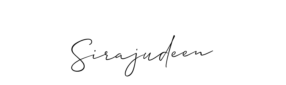 How to Draw Sirajudeen signature style? Allison_Script is a latest design signature styles for name Sirajudeen. Sirajudeen signature style 2 images and pictures png