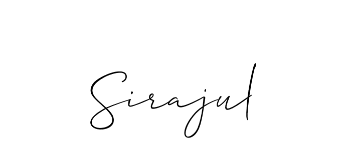 It looks lik you need a new signature style for name Sirajul. Design unique handwritten (Allison_Script) signature with our free signature maker in just a few clicks. Sirajul signature style 2 images and pictures png