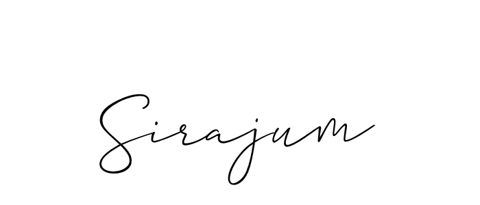 It looks lik you need a new signature style for name Sirajum. Design unique handwritten (Allison_Script) signature with our free signature maker in just a few clicks. Sirajum signature style 2 images and pictures png