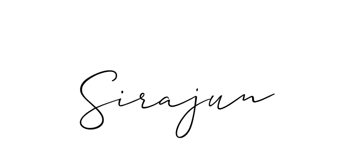 You should practise on your own different ways (Allison_Script) to write your name (Sirajun) in signature. don't let someone else do it for you. Sirajun signature style 2 images and pictures png