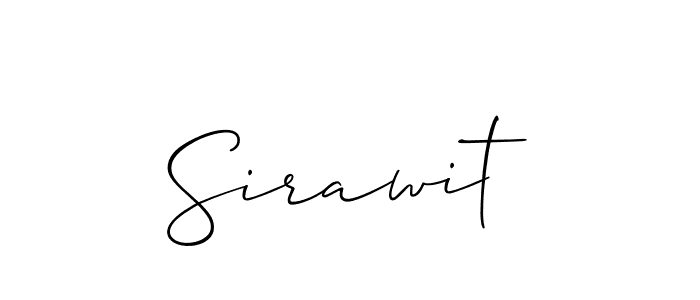 Also we have Sirawit name is the best signature style. Create professional handwritten signature collection using Allison_Script autograph style. Sirawit signature style 2 images and pictures png